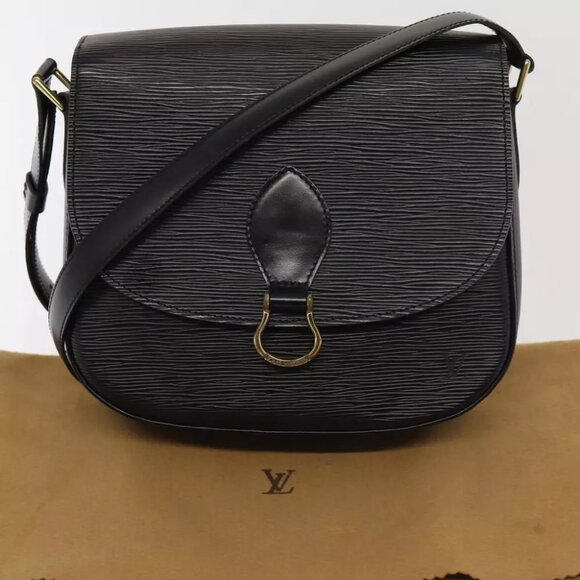 LOUIS VUITTON Epi Saint Cloud GM Shoulder Bag Black Noir M52192 LV Auth yk13931 - Picture 13 of 16